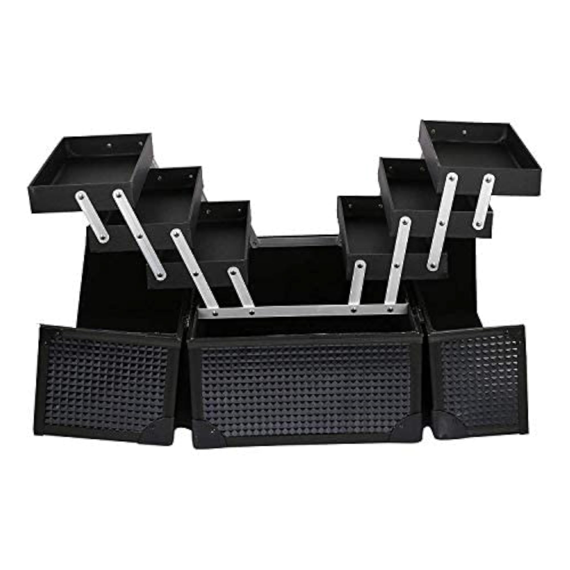 Professional Beauty Makeup Vanity Case, Glossy Black
